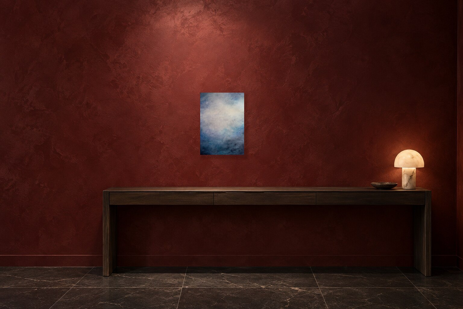 Iviv vist i oxblood-niche